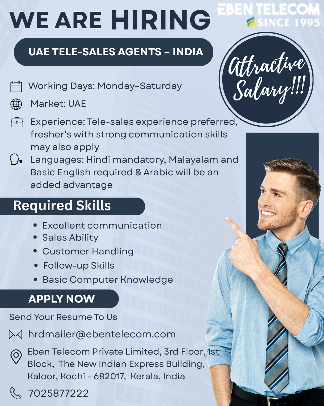UAE TELE-SALES AGENT Poster
