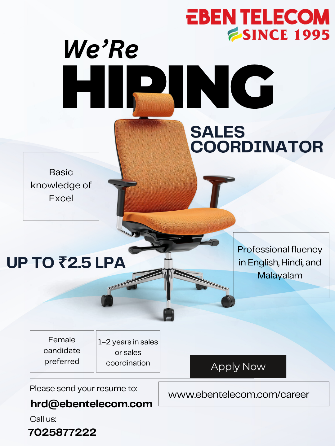 Sales Coordinator Poster